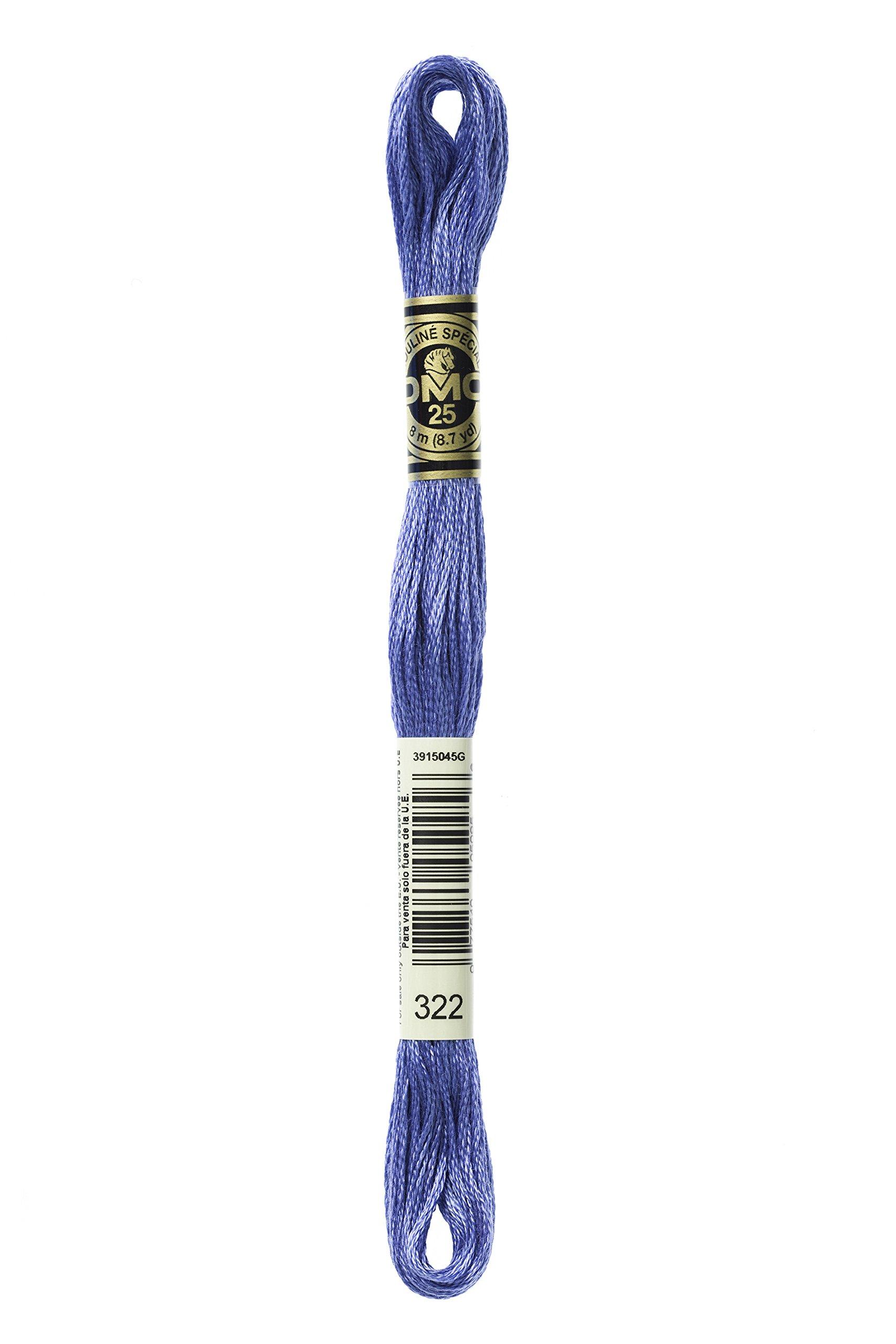 Embroidery Thread DMC No. 25 Purple-Blue Series 322