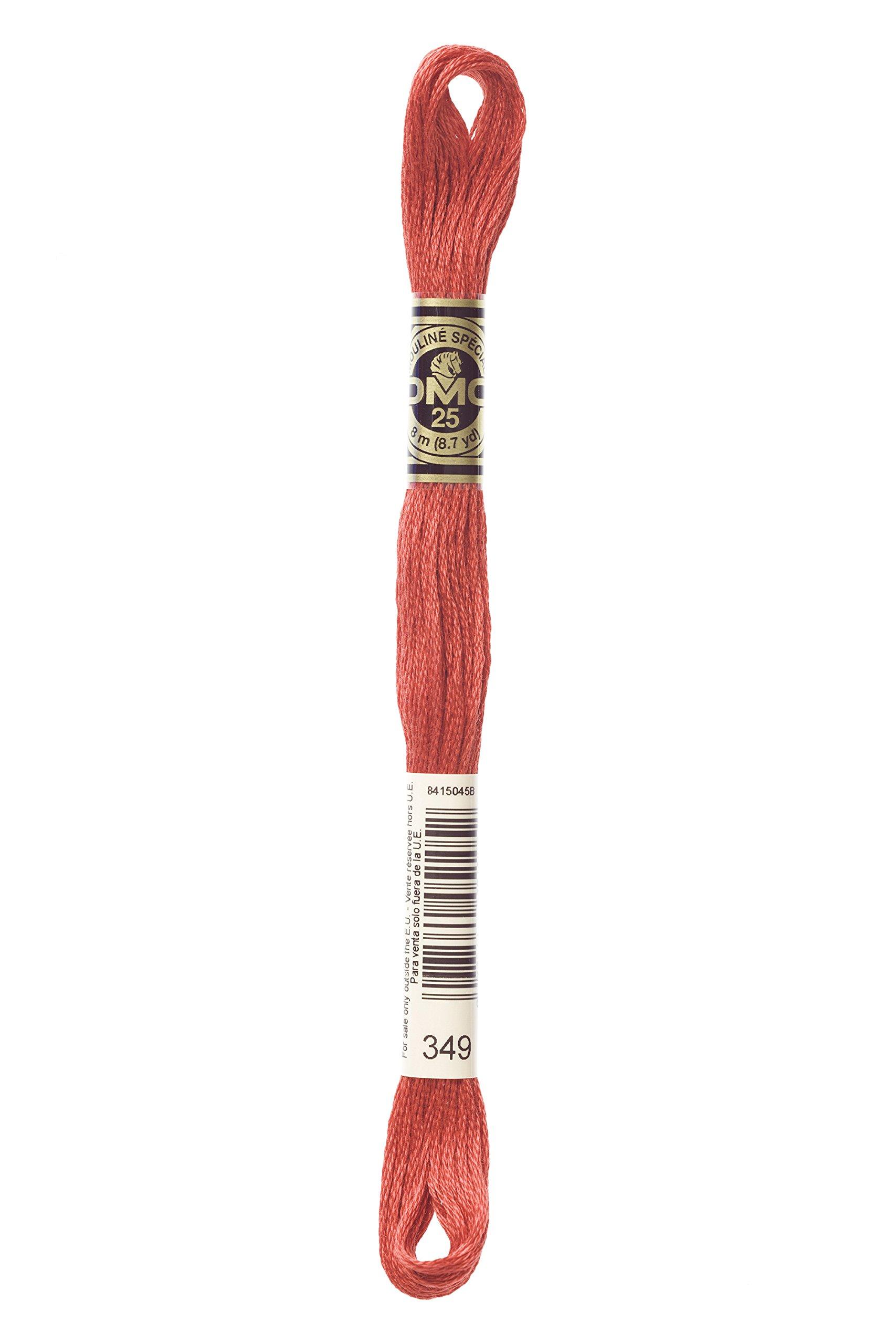 Embroidery Thread DMC No. 25 Red/Pink Series 349
