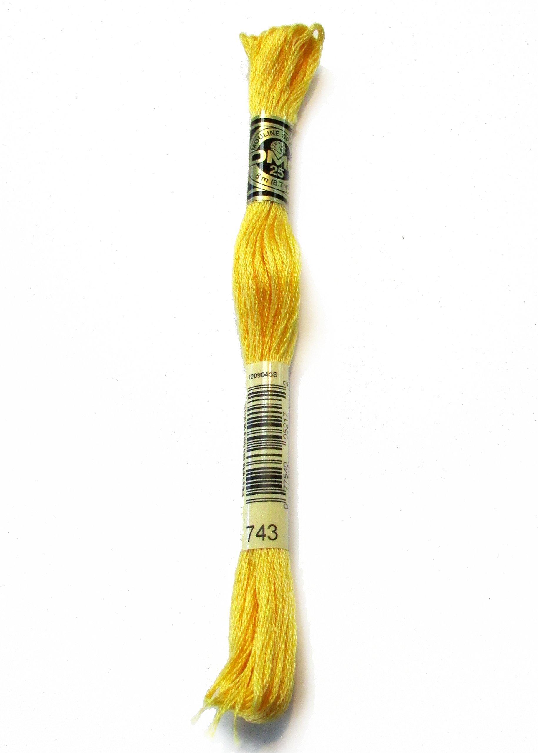 Embroidery Thread 『DMC 25-Count Embroidery Thread, Color 743』