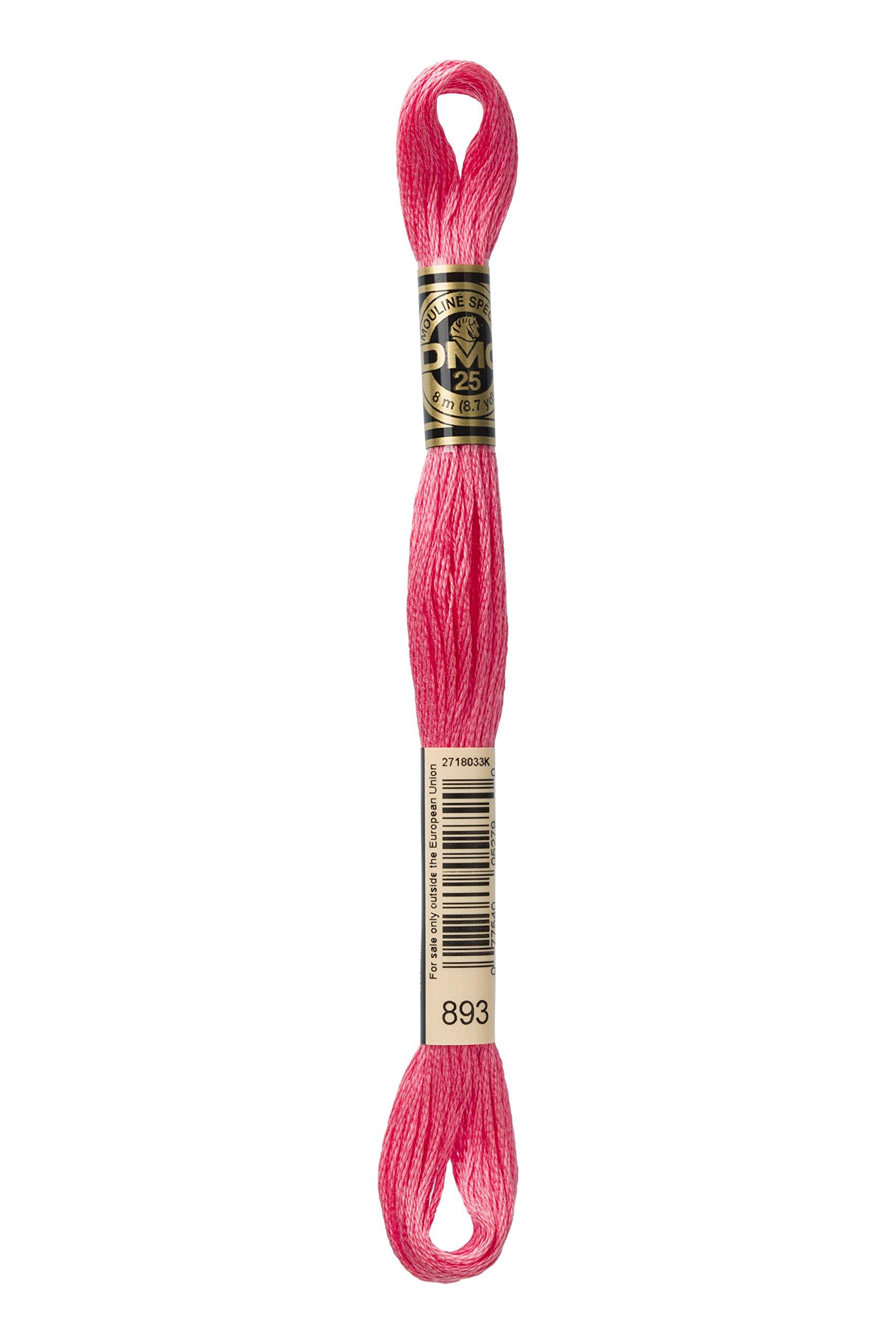 Embroidery Thread DMC No. 25 Red/Pink Series 893
