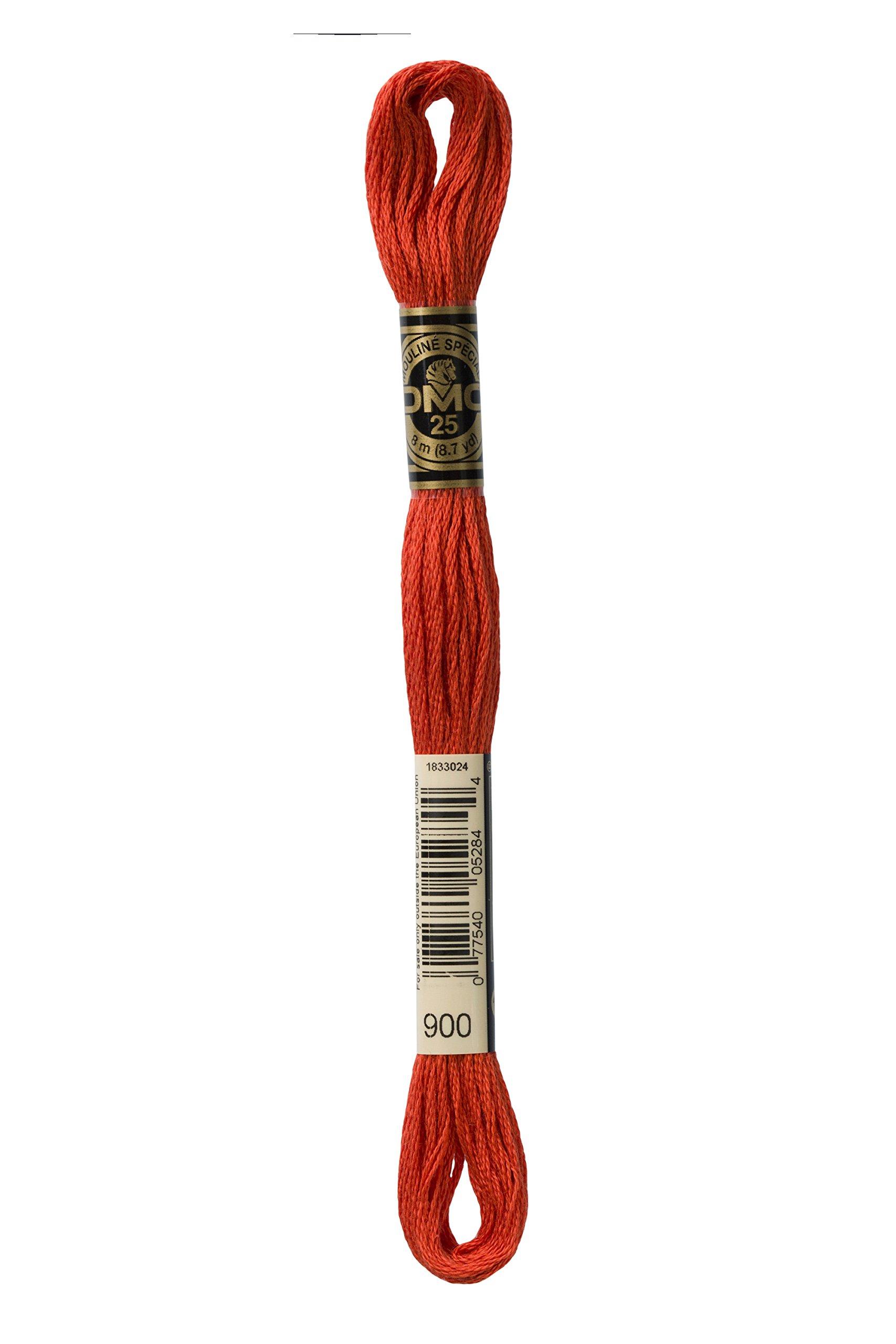 High-Capacity DMC 6-Ply Embroidery Thread Cotton 8.7 Yards 12-Pack 117-900