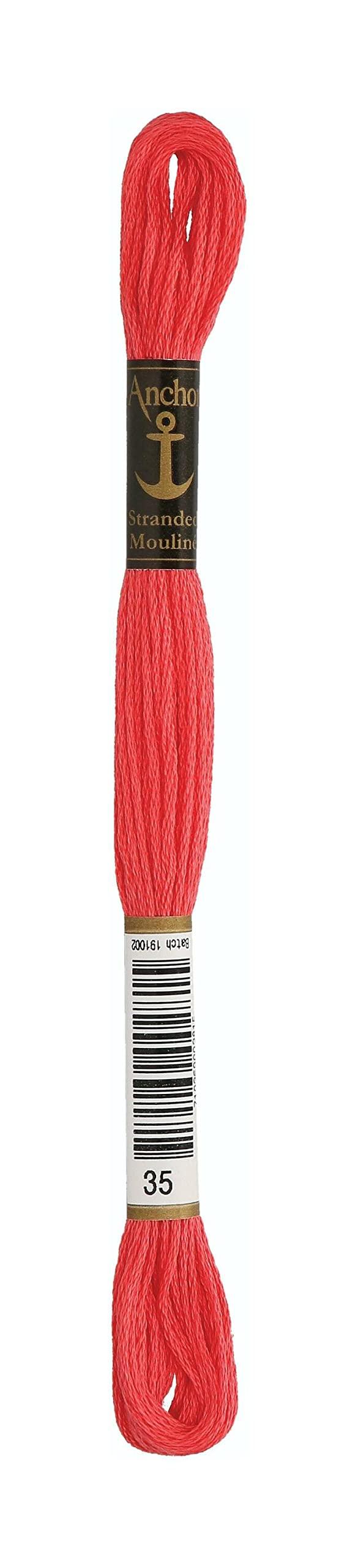 Embroidery Thread: Anchor No. 25 Red/Pink Series 1