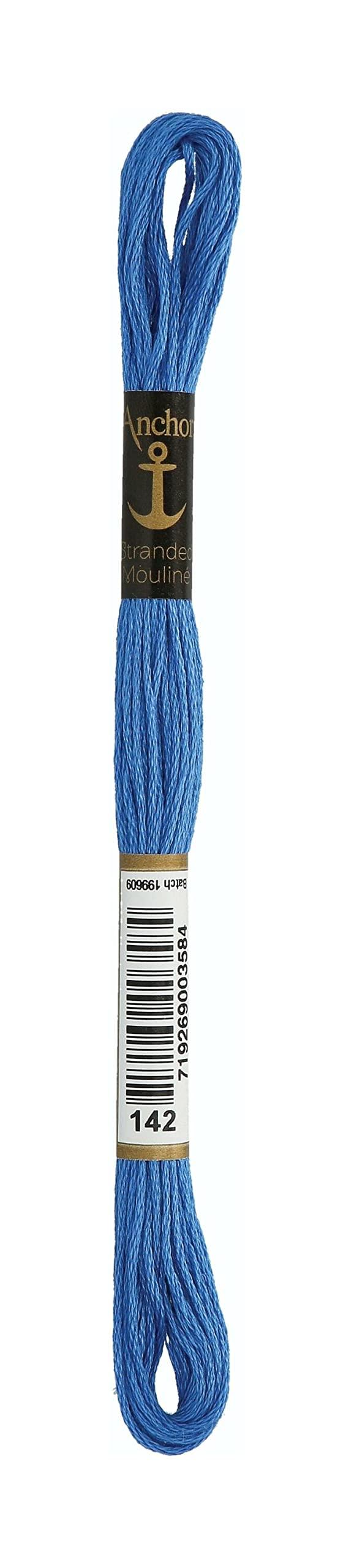 Embroidery thread: Anchor No. 25, Blue shades