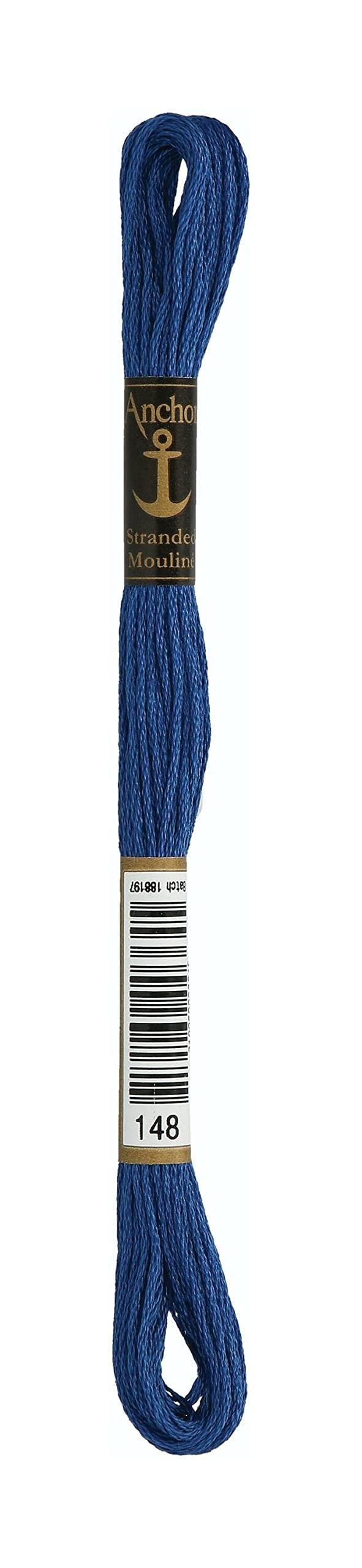 Embroidery thread: Anchor No. 25, Blue shades