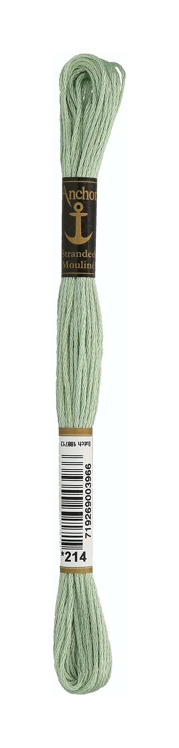Embroidery thread: Anchor No. 25, green/beige series 1