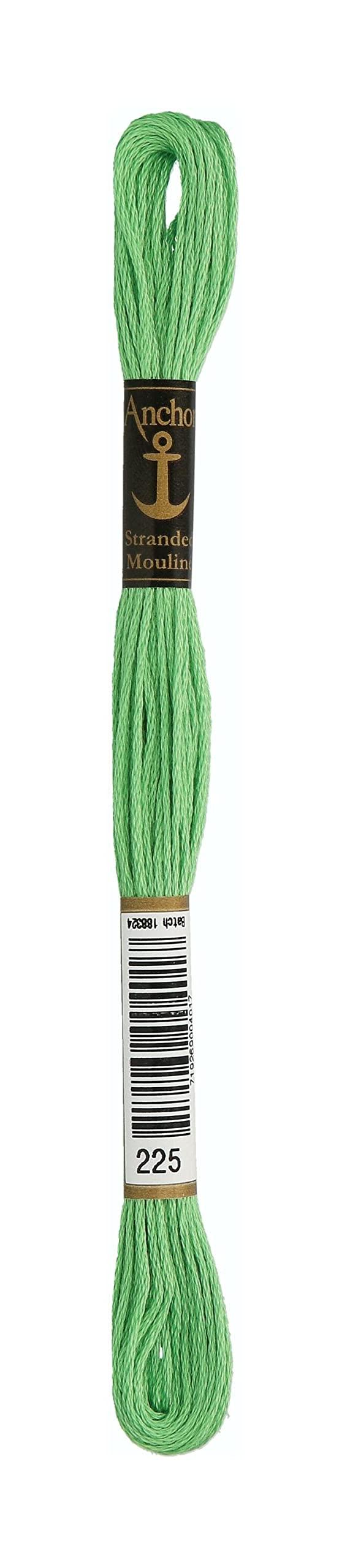 Embroidery thread: Anchor No. 25, green/beige series 1
