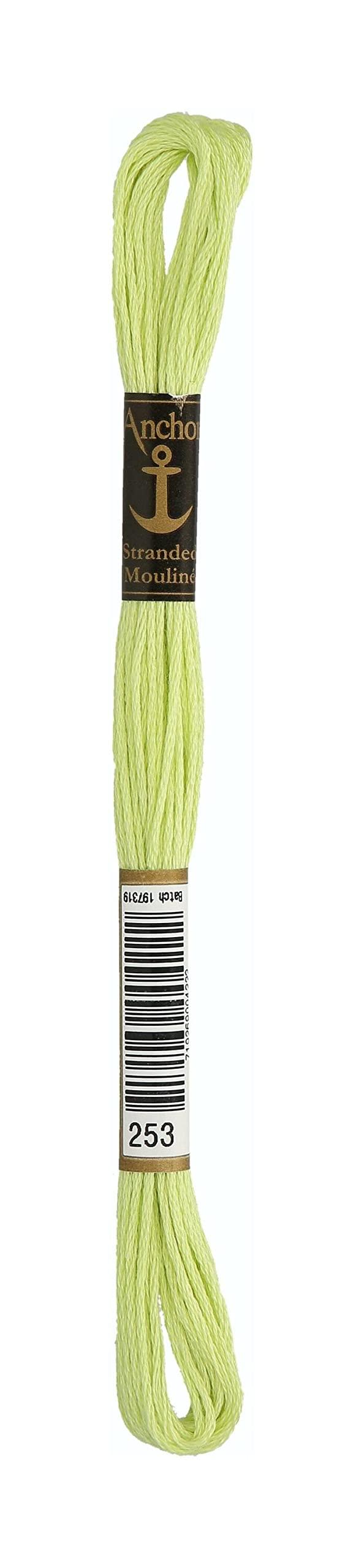 Embroidery thread: Anchor No. 25, green/beige series 1