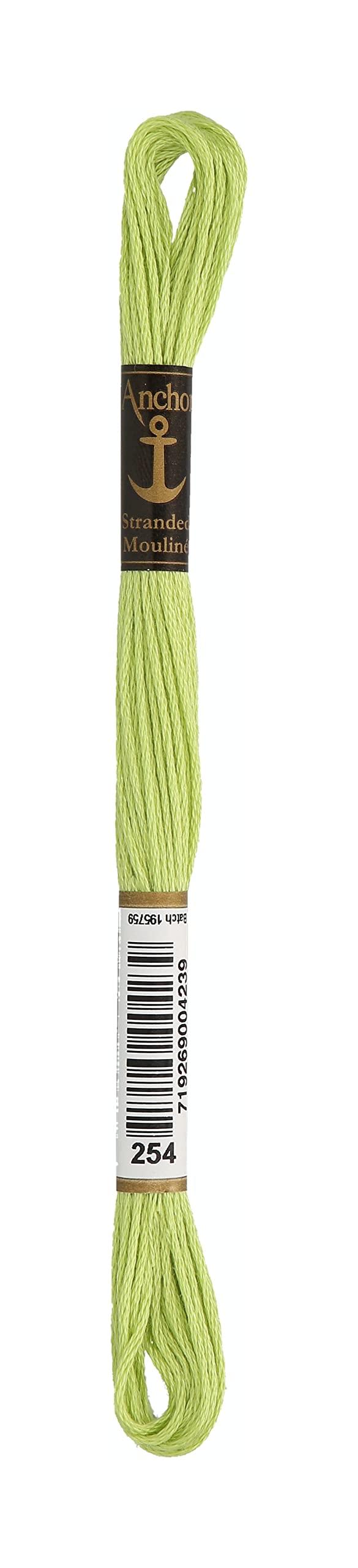 Embroidery thread: Anchor No. 25, green/beige series 1