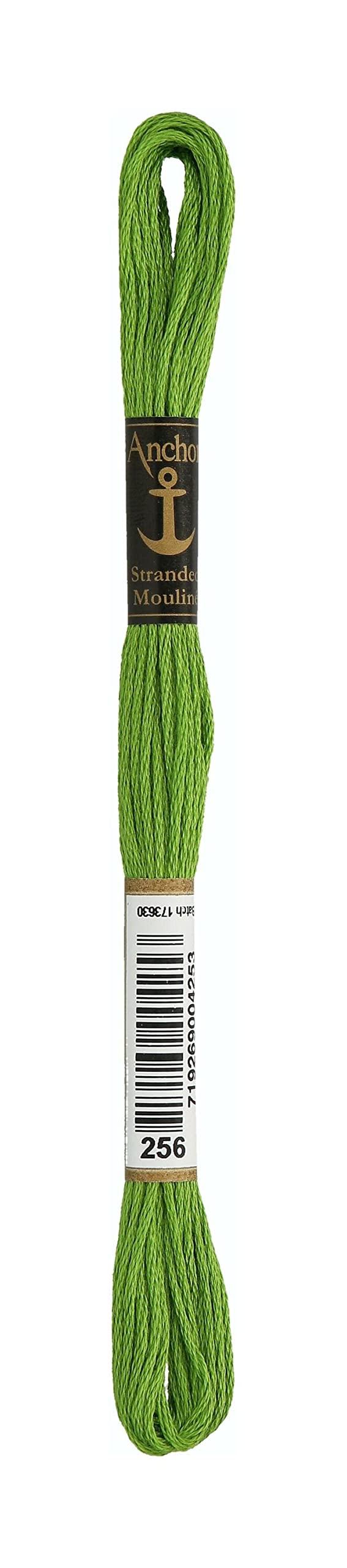 Embroidery thread: Anchor No. 25, green/beige series 1