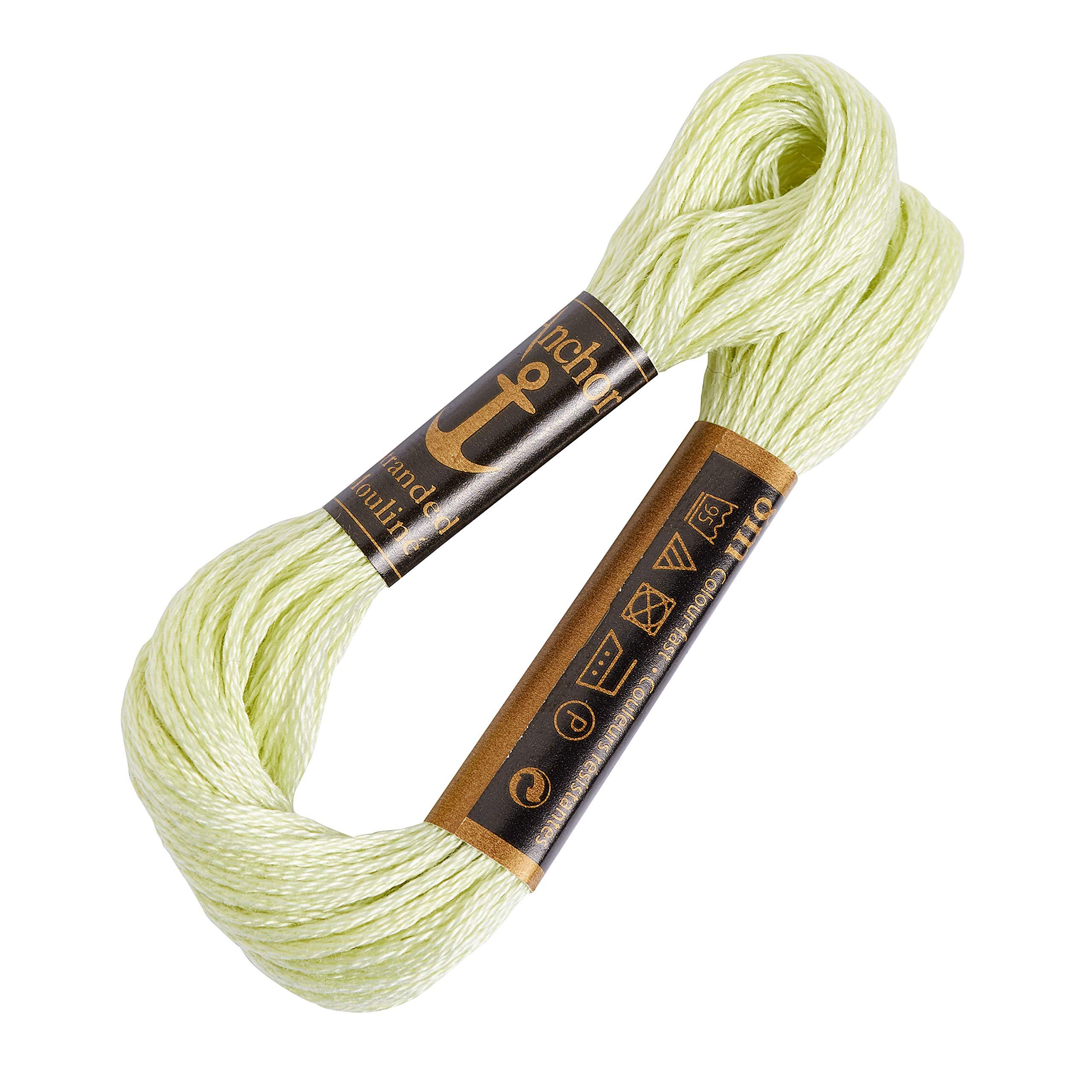 Embroidery thread: Anchor No. 25, green/beige series 1