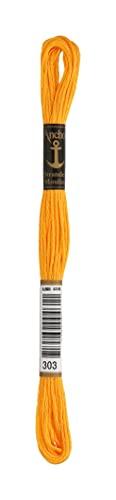 Embroidery Thread Anchor No. 25 Yellow, Brown, Orange Series 1