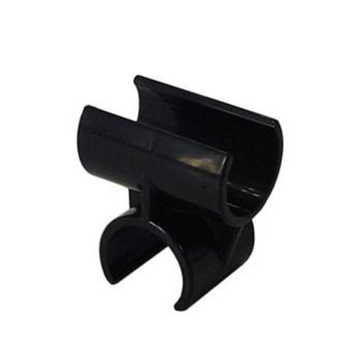 [Pipe Rack Use] 4-Way Plastic Joint (Black)