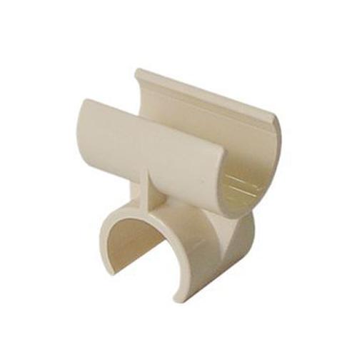 [Pipe Rack Use] 4-Way Plastic Joint (Ivory)