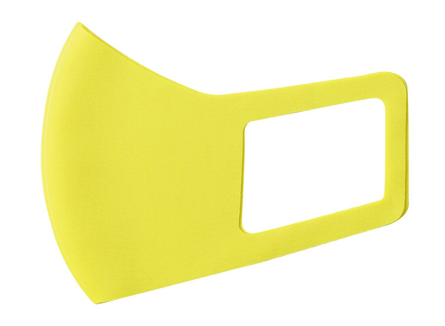 Artec Cooling Mask for Kids Summer Use Washable Breathable 3D Structure Urethane Sports Quick-Dry 2-Pack Yellow M Size (Upper Grades, Women's Fit) 14885