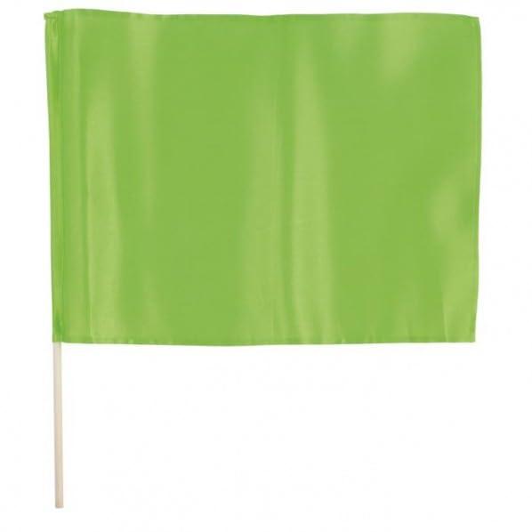 Satin Mini Flag, Fluorescent Green