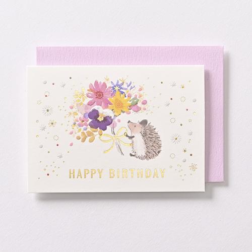 Hedgehog*Casual Birthday Mini Card GB-2098