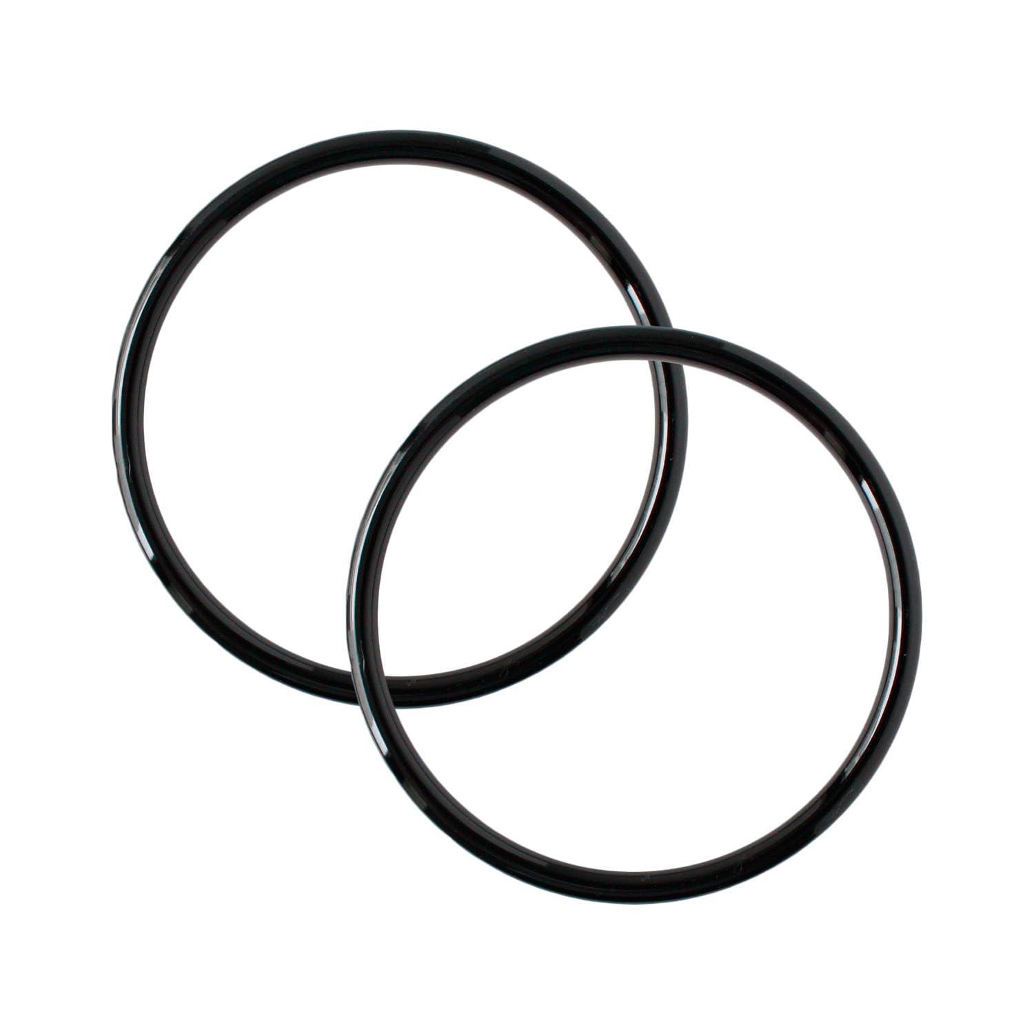 Nippon Chuko Plastic Ring Plastic Handle Small Inner Diameter 9cm・Outer Diameter 10.5cm Black P273-S-B Craft Supplies Bag Materials Handle