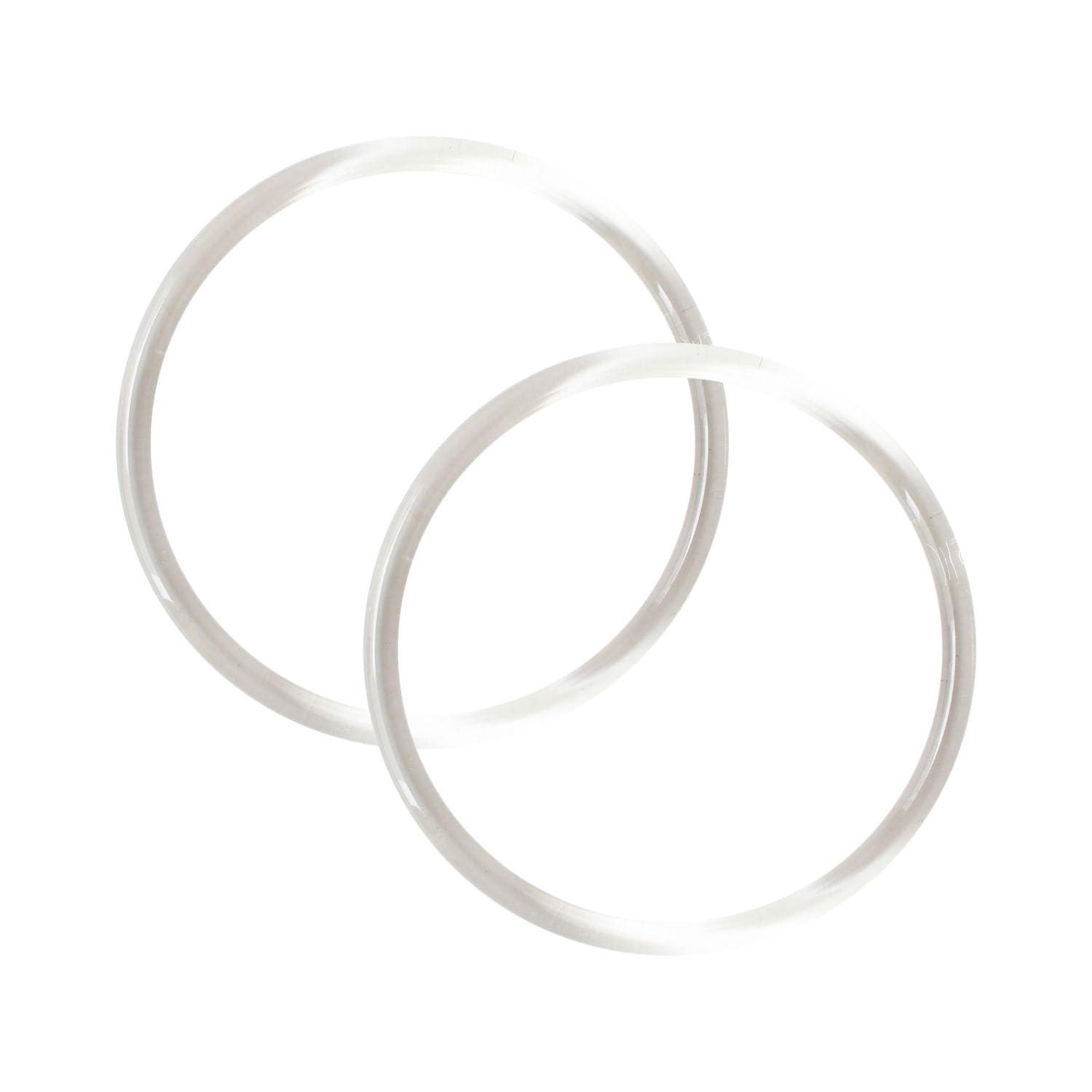 Nippon Chuko Plastic Ring Handle Small Inner Diameter 9cm・Outer Diameter 10.5cm Clear P273-S-CR Craft Supplies Bag Materials Handle