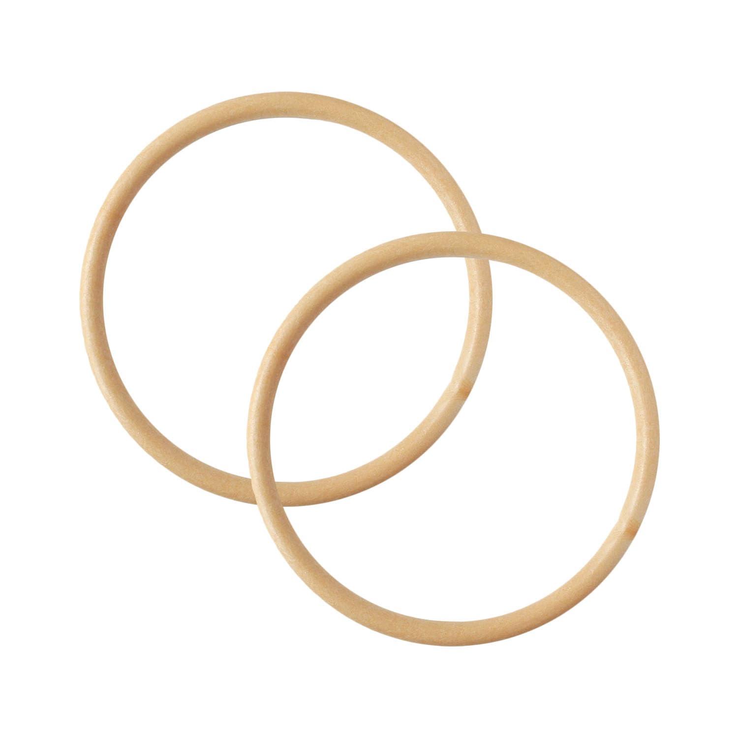 Nippon Chuko Plastic Ring Plastic Handle Small Inner Diameter 9cm・Outer Diameter 10.5cm Beige P273-S-E