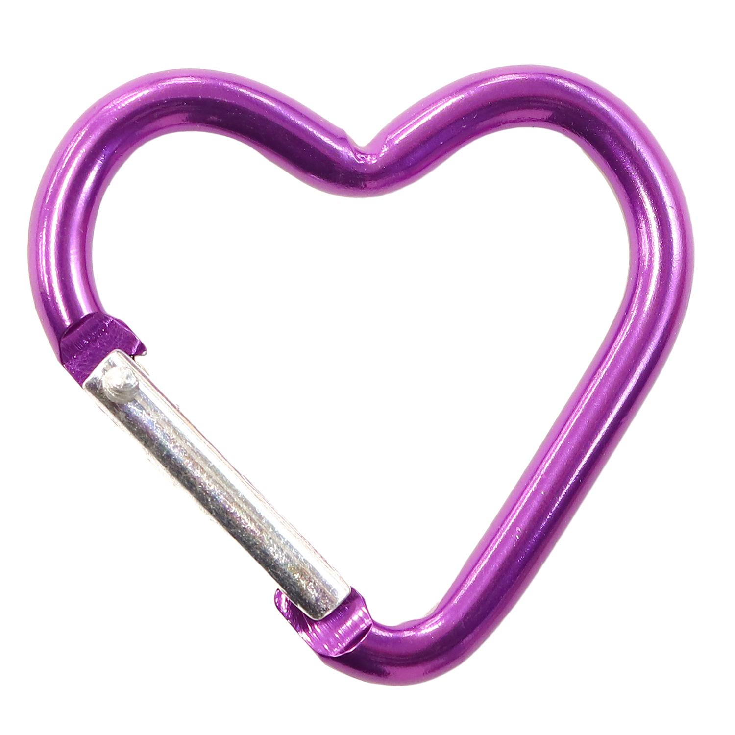 Nippon Chuko Aluminum Carabiner Heart Approx. 44×43mm 1 Piece Lavender KEK2-LV