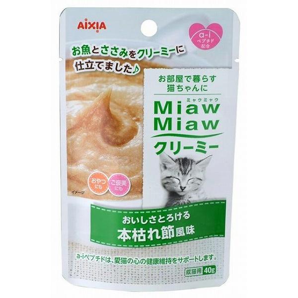 MiawMiaw Creamy Adult Cat Food with Dried Bonito Flavor 40g