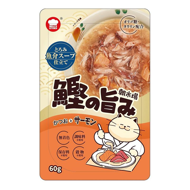 HELL'S KITCHEN Morning Market Bonito Flavor Seafood Soup Bonito and Salmon 60g