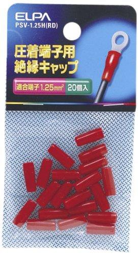 ELPA Insulated Terminal Cap Crimp Sleeve Heat Resistance/60°C Overall Length/13±1mm Red PSV-1.25H(RD)