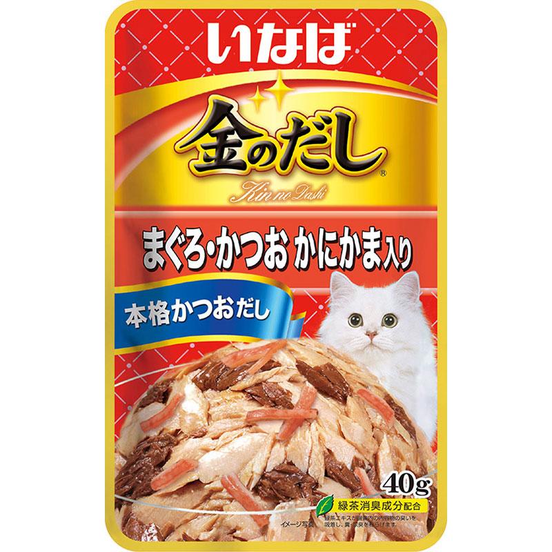Inaba Gold Dashi Pouch with Tuna, Bonito, and Crab Stick 40g