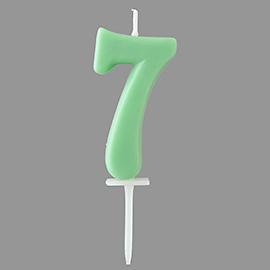 Number Candle Pastel 7 B7501-07-07SG