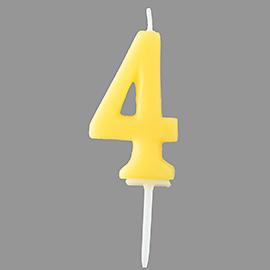 Number Candle Pastel No. 4 WNK9105