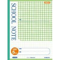 Kyokuto School Notebook 5mm Grid Semi-A4 Green Check Pattern LMCA45GG