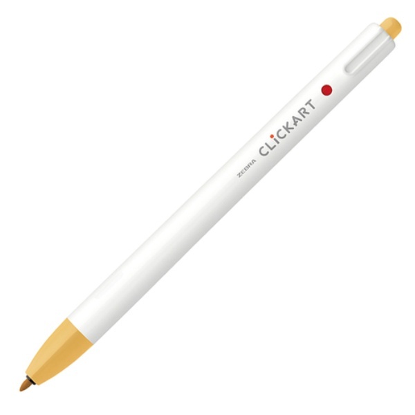 Zebra Clicker Water-Based Color Pen, Marigold, Wyss 22 MGO