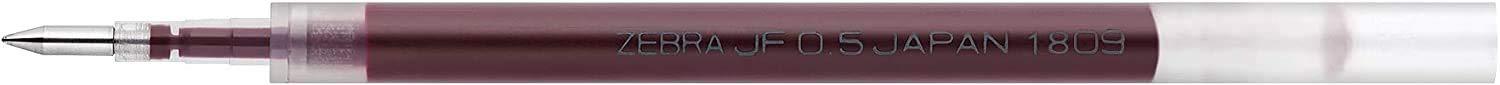 ZEBRA Gel Ink Ballpoint Pen Refill JF-0.5 Core Ink Color: Red Black P-RJF5-VRB