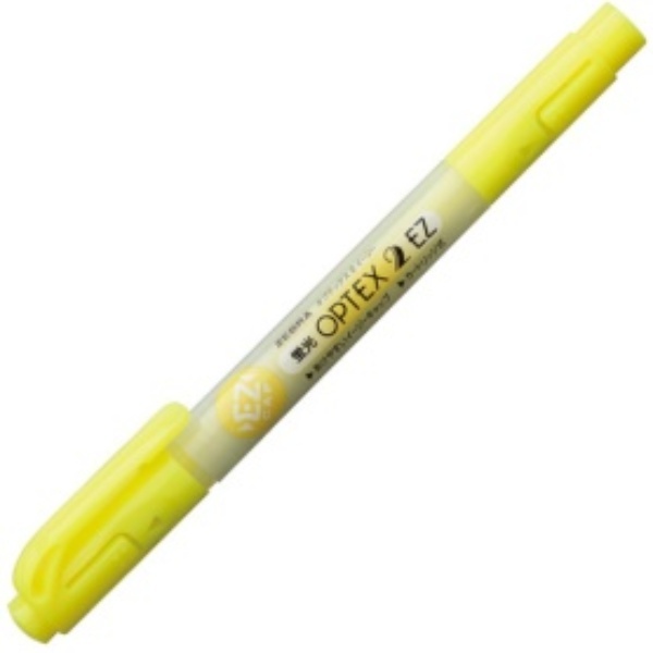 Zebra Fluorescent Pen Fluorescent Optics 2 EZ WKT11-Y Yellow