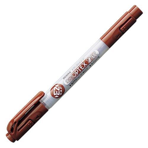 Zebra Fluorescent Pen Fluorescent Optics 2 EZ WKT11-E Brown
