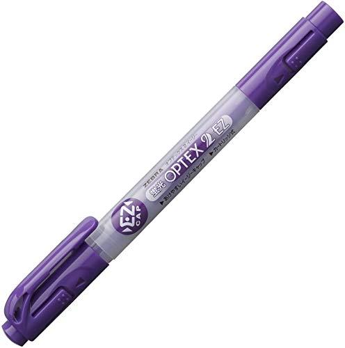 Zebra Fluorescent Pen Fluorescent Optics 2 EZ WKT11-PU Purple