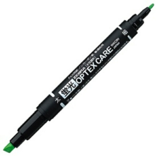 ZEBRA Fluorescent Optics Care Ink Color: Green WKCR1-G