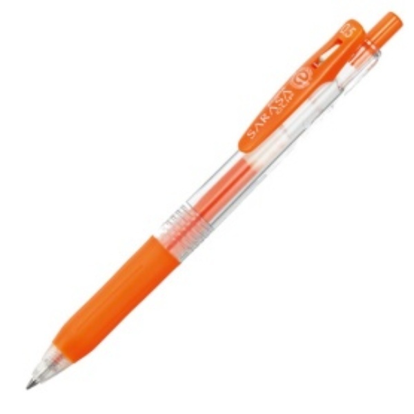Zebra Gel Ballpoint Pen Sarasa Clip 0.5mm Red Orange JJ15-ROR