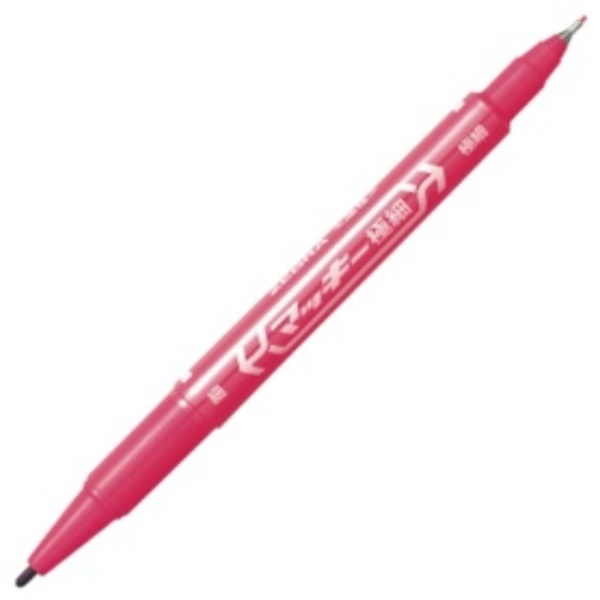 Zebra Oil-Based Marker Mackie Ultra-Fine Round Tip Fine + Ultra-Fine Pink MO-120-MC-P 1 Piece