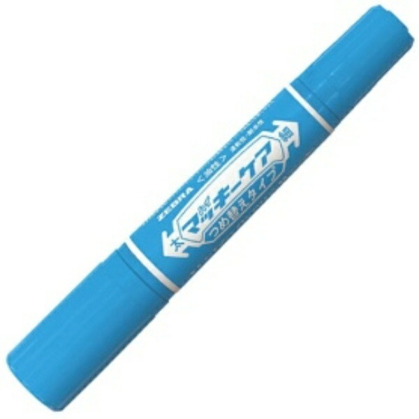 Zebra Oil-Based Marker Hi-Marky Care Refill Type Bold + Fine Tip Light Blue YYT5-LB 1 Piece