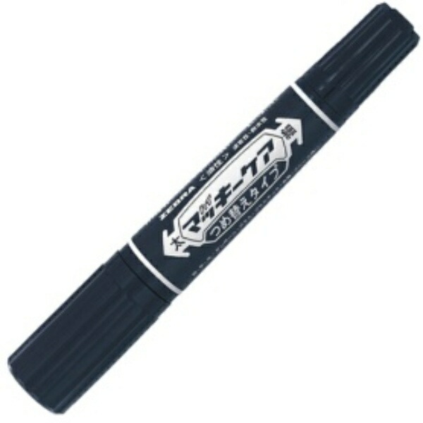 Zebra Oil-Based Marker Hi-Marky Care Refill Type Bold + Fine Tip Black YYT5-BK 1 Piece