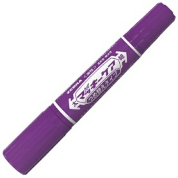 Zebra Oil-Based Marker Hi-Marky Care Refill Type Bold + Fine Tip Purple YYT5-PU 1 Piece