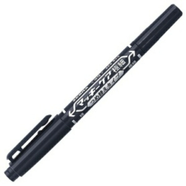 Zebra Oil-Based Marker Mackie Care Ultra-Fine Refill Type Fine + Ultra-Fine Black YYTS5-BK 1 Piece