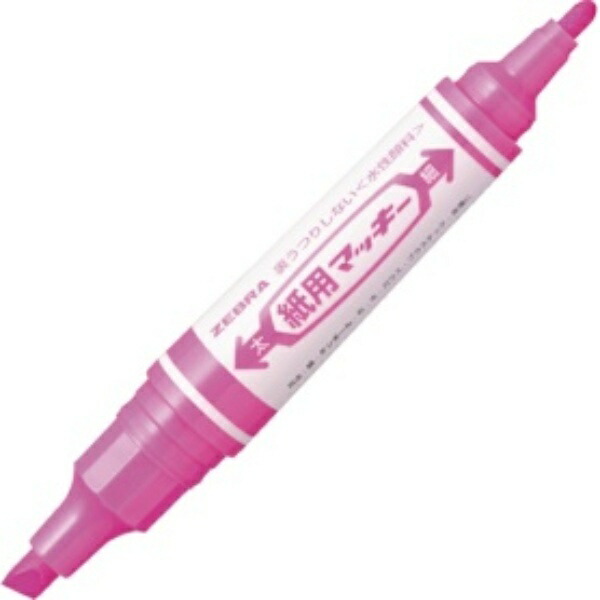 Zebra Water-Based Marker for Paper, Mackie Pink, 1 Pen, Wyt 5 p