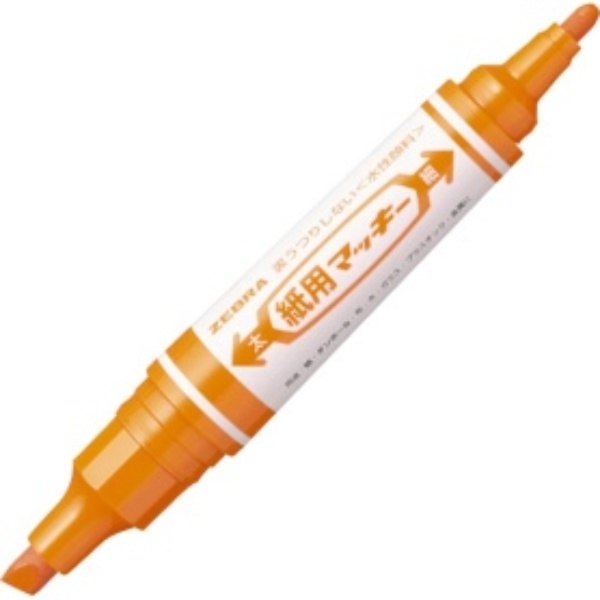 Zebra Water-Based Marker Paper Marker (Thick + Fine) Orange WYT5-OR 1 piece