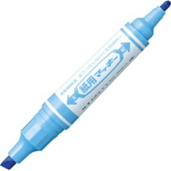 Zebra Water-Based Marker Paper Marker (Thick + Fine) Light Blue WYT5-LB 1 piece