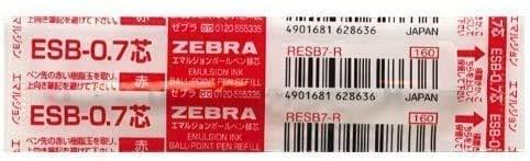 Emulsion Ink Ballpoint Pen Refill 0.7 mm Red ESB 0.7 RESB 7R