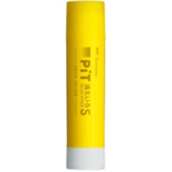 Tombow Stick Glue Disappearing Color Pit S Neon Yellow Approx. 10g (Body Color: Yellow) PT-TCY 1 Stick