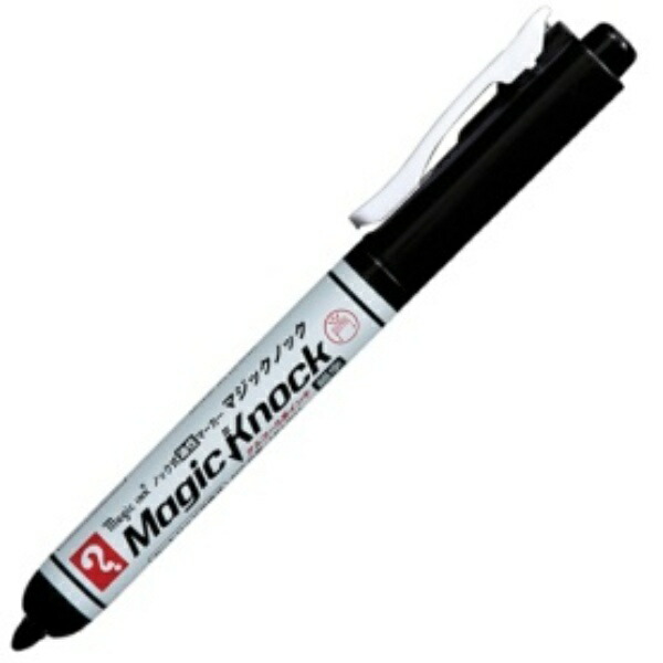 Teranishi Chemical Knock-Type Oil-Based Marker Magic Knock Fine Point Black MKHP-T1 1 Piece