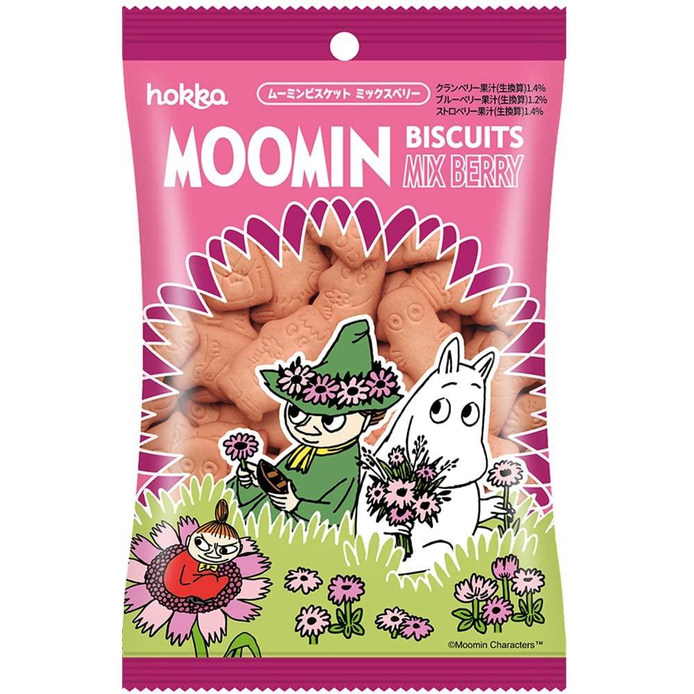 hokka / 60g Moomin Biscuits - Mixed Berry